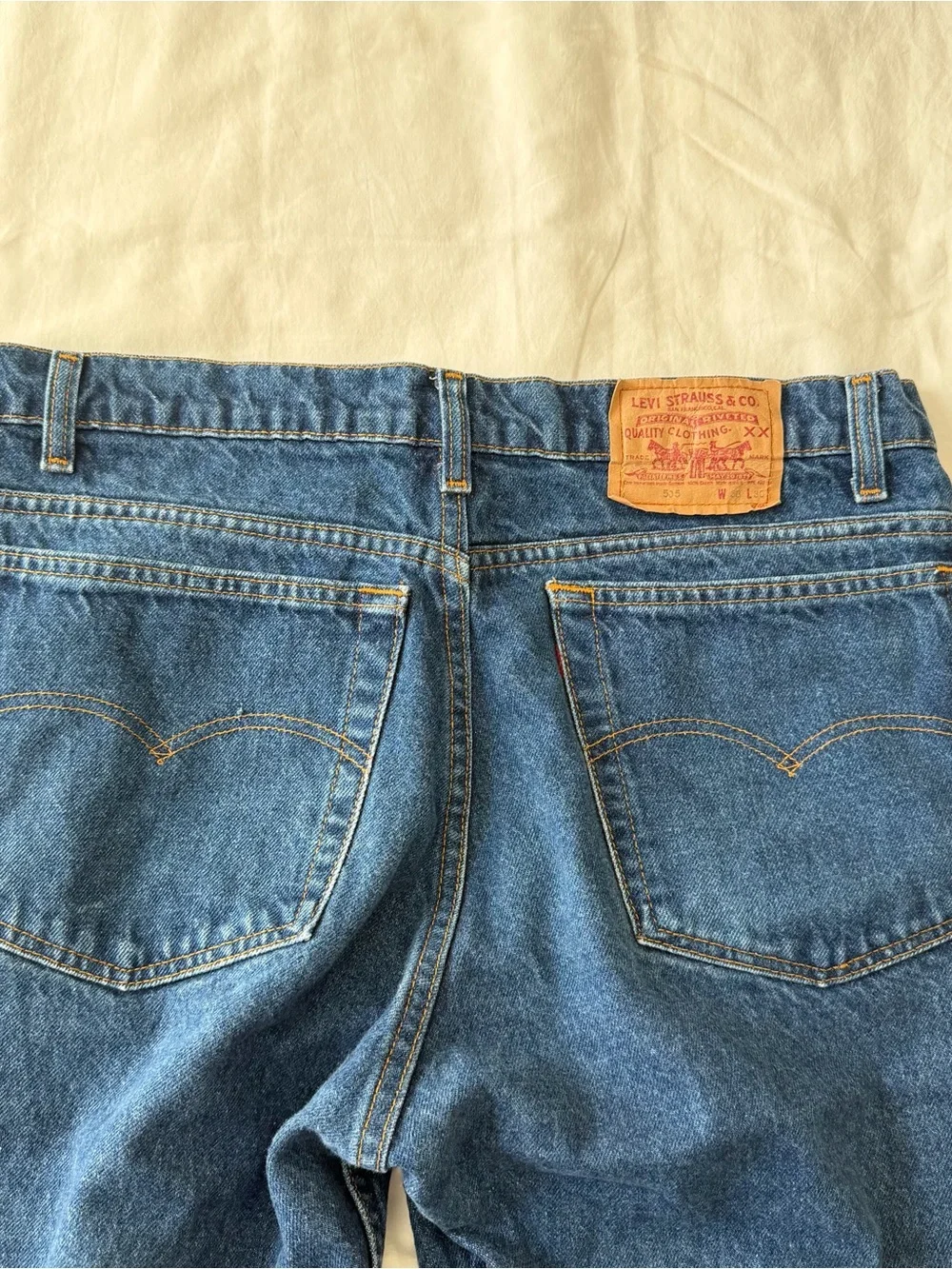 Levi's Relaxed Fit Jeans in Dark Blue Denim